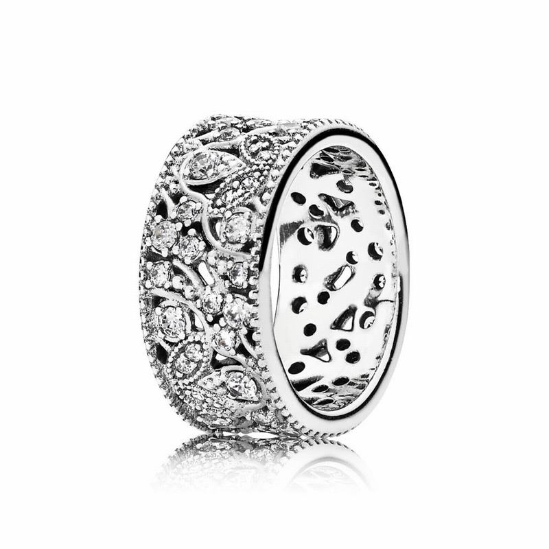 Pandora ShimmeStackable Ring Leaves Stackable Ring Sale NZ, Sterling Silver (095327-OUP)